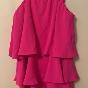 Hot pink romper